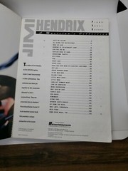 Jimi Hendrix Songbook Piano Vocal Guitar 31 songs published 1991