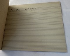 University Series Blue Music Book No. 8 Blank Sheet Music Vintage