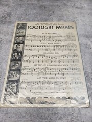 By A Waterfall 1933 Footlight Parade James Cagney Dick Powell Sheet Music