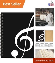 Professional Music Composition Notebook – 26x19cm, Soft Cover, 100 Blank Pages