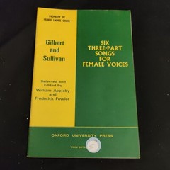 Gilbert Sullivan 6 Three Part Songs Female Voices Oxford Uni Press Appleby