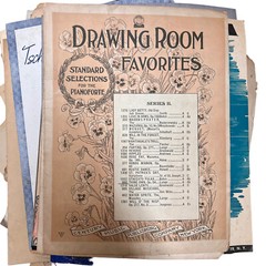 Lot 12 Pounds Vintage & Antique Sheet Music Crafting Mixed Media Art Timeworn