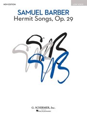 Samuel Barber Hermit Songs for Low Voice Vocal Piano Sheet Music G Schirmer Book
