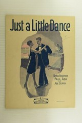 1926 Just A Little Dance Paul Ash, Olman Vintage Sheet Music M40