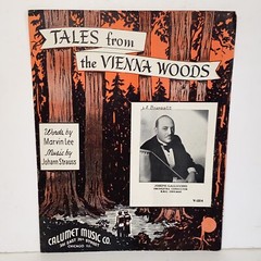 Vintage 1939 Tales from the Vienna Woods Sheet Music Joseph Gallicchio Cover
