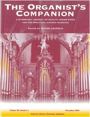 The Organist&rsquo;s Companion November 2025 Volume 48, Number 1 pub. Leupold