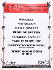 Savanna Sheet Music Jamaica 1957 Broadway Musical Harold Arlen Edgar Harburg