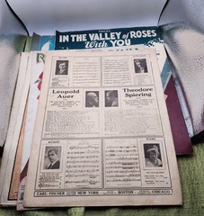 Vintage Sheet Music Assorted Lot Of 10 Used Guitar Ukulele Vocals Piano lyrics