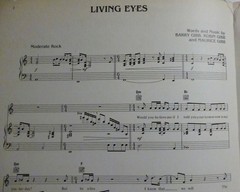 LIVING EYES Sheet Music THE BEE GEES Barry Robin Maurice Gibb 1981