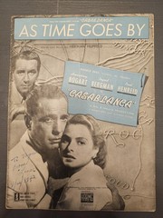 As Time Goes By Sheet Music Casablanca Humphrey Bogart Ingrid Bergman Vintage