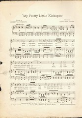 My Pretty KICKAPOO 1904 STERLING & VON TILZER Native American Sheet Music!