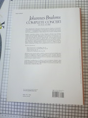 Complete Concerti of Johannes Brahms in full score 1981 Dover Publications music