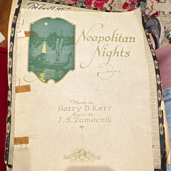 Neapolitan Nights Song Sheet Music Voice Piano Solo Sam Fox Pub. Co. MPN R