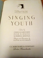 Singing Youth Music Book 1937 C.C. Birchard & Company Vtg HC