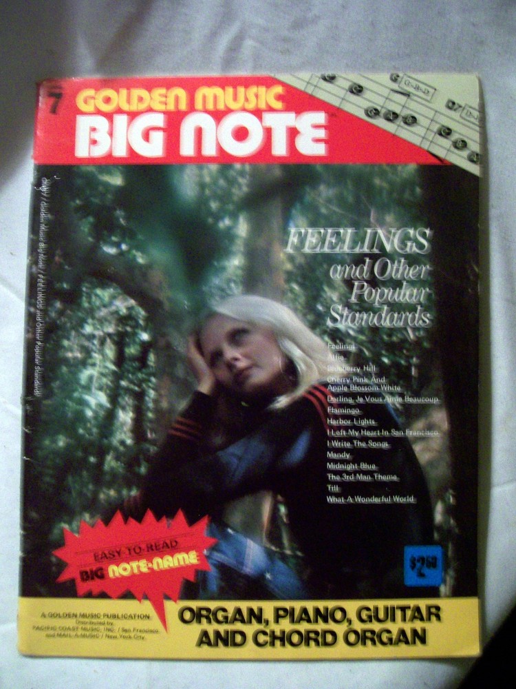 GMB7 Golden Music Big Note Romantic Ballads Music/Vocal/Guitar/Organ Book