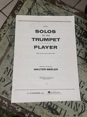 Lot Of 5 Trumpet (Brass) Solos with Piano Accompaniment Sheet Music Books
