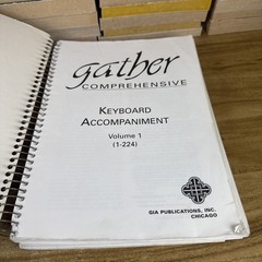 Gather Comprehensive Keyboard Accompaniment Vol 1 Spiral Bound Gia Publications