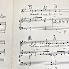 Somewhere Along the Way 1952 Sheet Music Piano Lyrics Chord Gallop Nat King Cole