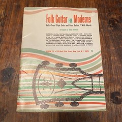 Folk Guitar For Moderns Sheet Music Book, Vintage 1965 Bourne Co