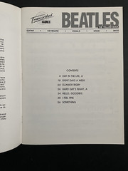BEATLES Transcribed Scores Blue and Yellow Book Guitar Keyboard Vocals Drum Bass