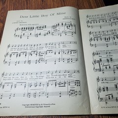 Dear Little Boy Of Mine Sheet Music Ernest R. Ball M. Witmark