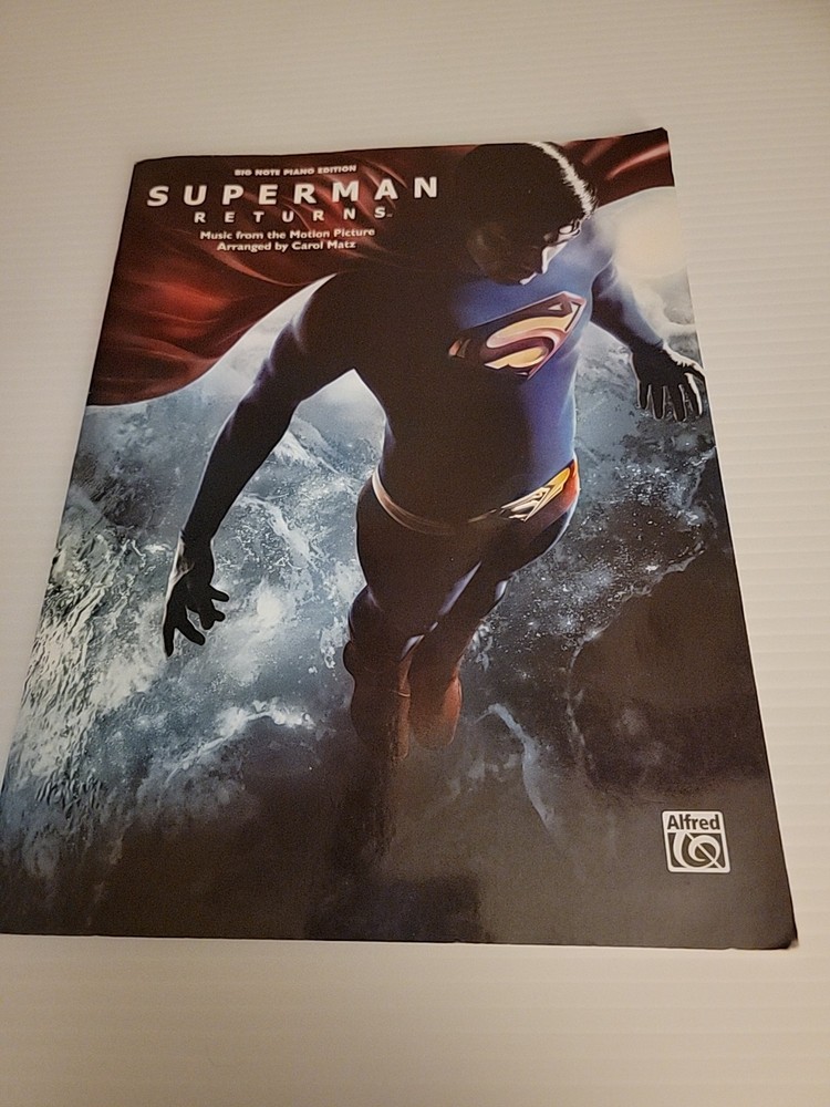 Superman Returns Big Note Piano Edition Carol Matz 32 Pages Color *Good Cond*
