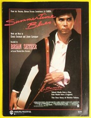 Summertime Blues Sheet Music Piano La Bamba Movie Soundtrack Theme WB USA SELLER
