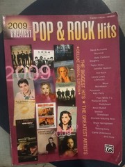 2009 Greatest Pop & Rock Hits Piano Sheet Music Guitar Chords 32 Songs Book