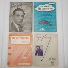 Vintage Sheet Music Lot Of 60 1950ish Show Tunes & Other Classics Great Graphics