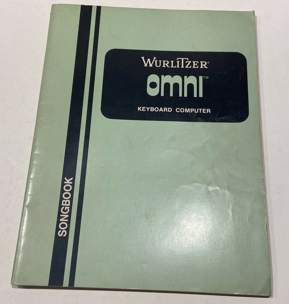 Wurlitzer Omni Keyboard Computer Songbook 1975 Trade Paperback