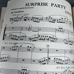 Surprise Party by Hilliard and Bishop Sheet Music Piano Trumpet Sax