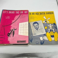 VTG 1910s-1950s Colorful Sheet Music Lot Piano Christmas Indianola 15 PC