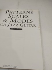 Music Sales Patterns, Scales and Modes for Jazz Guitar Book By Arnie Berle