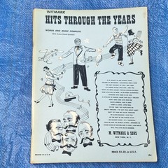 M. Witmark & Sons Hits Through the Years Vocal Song Book Voice Guitar MPN 160A