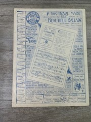 Wyoming Lullaby Sheet Music Gene Williams M. Witmark 1920 P/V