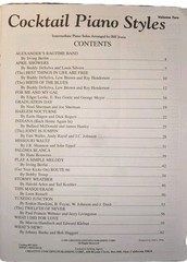 Cocktail Piano Styles Of Bill Irwin Vol Two Intermediate Piano With Lyrics