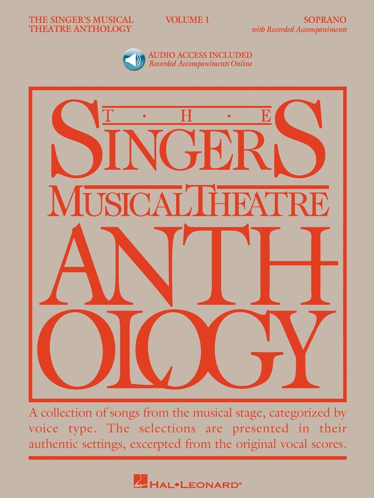 Singer&rsquo;s Musical Theatre Anthology Vol 1 Soprano Vocal Piano Book & Online Audio