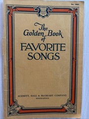 Vintage 1946 Golden Book of Favorite Songs – 128 Pages – Hall & McCreary Co.