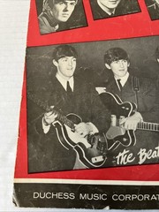 Vintage 1963 I Want To Hold Your Hand BEATLES SHEET MUSIC Duchess Guitar Piano