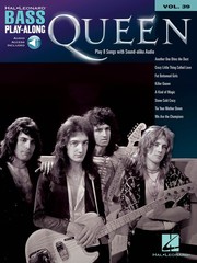 Queen Bass Play-Along Vol 39 for Bass Guitar Tab Sheet Music 8 Song Book & Audio