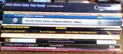 11 Various Used Rare Vintage Original Music Tablature Books In Fair Condition