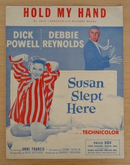 Hold My Hand Vintage Sheet Music from Susan Slept Here by Lawrence 1950