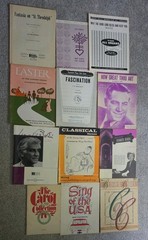 Lot of 36 Vintage Organ Sheet Music Books Wedding, Easter, Carol&rsquo;s, Classic Etc