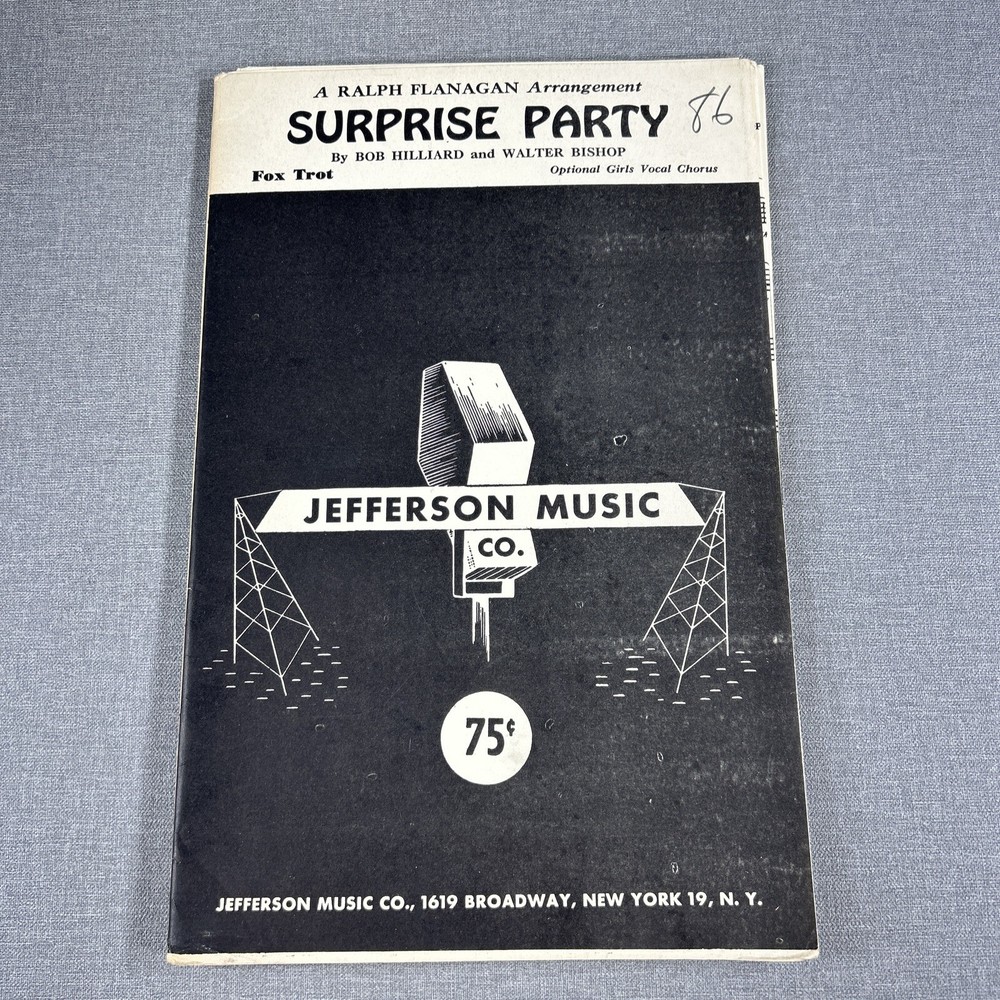 Surprise Party by Hilliard and Bishop Sheet Music Piano Trumpet Sax