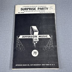 Surprise Party by Hilliard and Bishop Sheet Music Piano Trumpet Sax