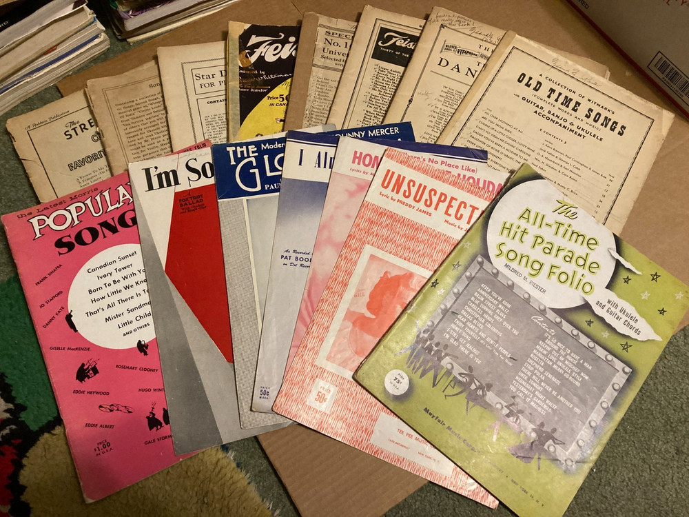 Lot of 17 Vintage Sheet Music Songbooks. All include Ukulele Accompaniment Plus