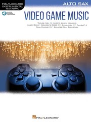 Video Game Music Alto Sax Solo Theme Sheet Music Play-Along Book Online Audio