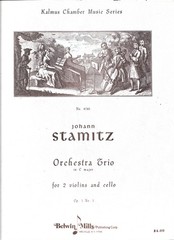 Johann Stamitz Orchestra trio in C major for 2 violins and cello Op. No. 1