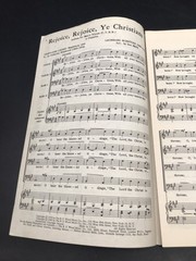 3 – 1960 REJOICE, REJOICE, YE CHRISTIANS Piano Vocals Sheet Music Mens Voices