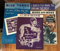 Vintage Antique Mixed Lot of 5 Sheet Music From 1930’s Various Artists Genres #B